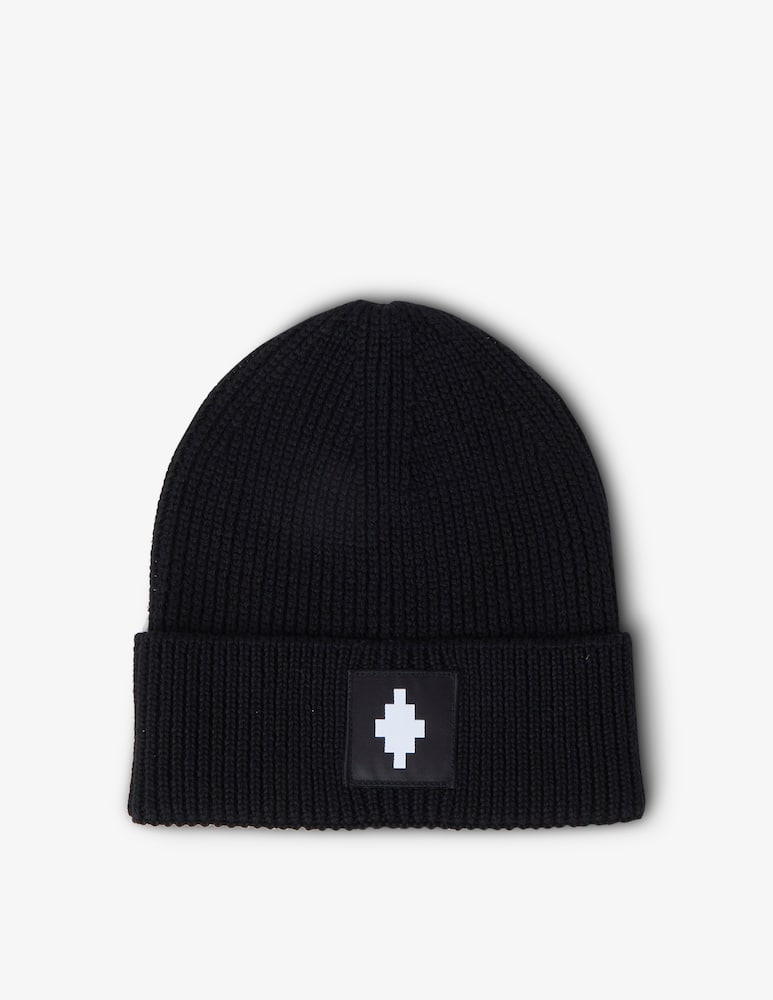 Marcelo Burlon Cross patch cappello beanie - immagine 3