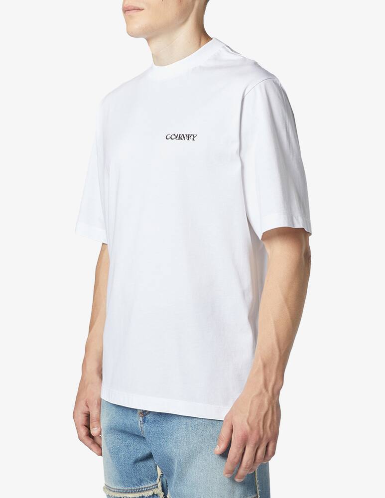 rinascente Marcelo Burlon Maglietta county manifesto stampa retro