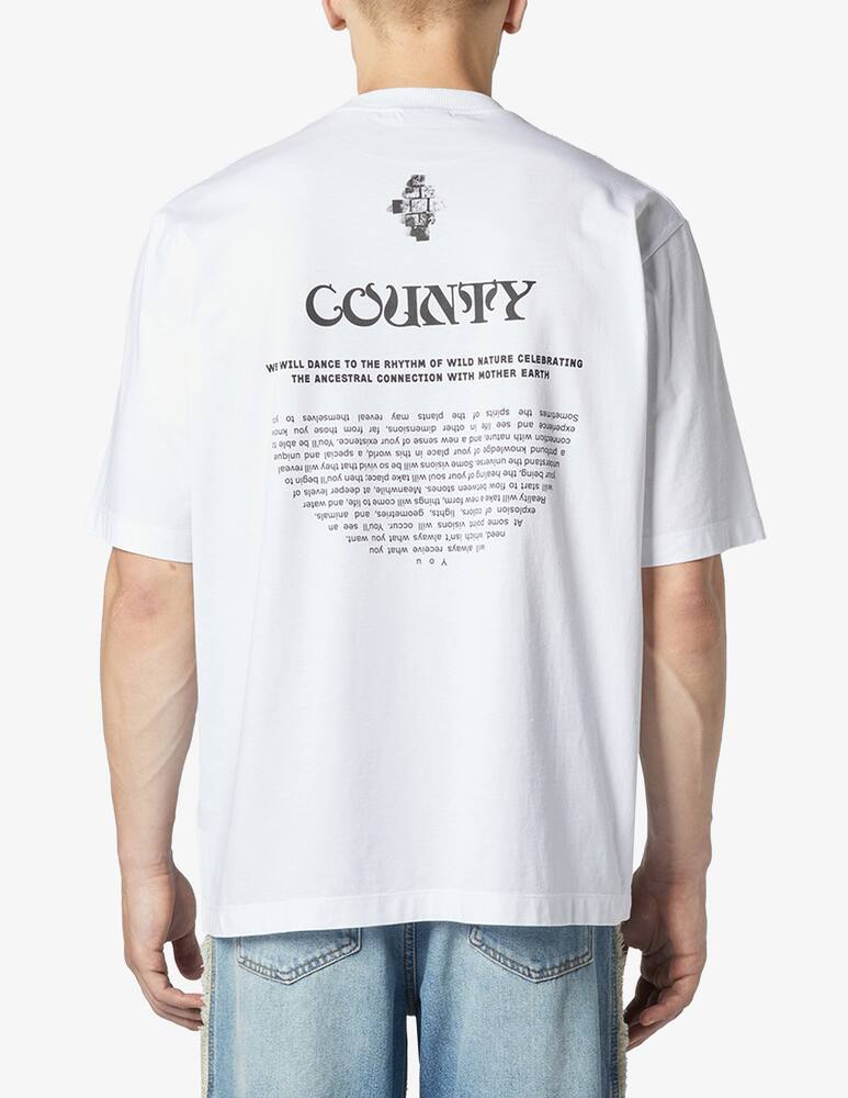 rinascente Marcelo Burlon Maglietta county manifesto stampa retro