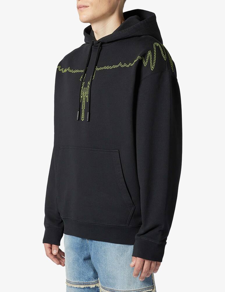 rinascente Marcelo Burlon Felpa con cappuccio stitch wings