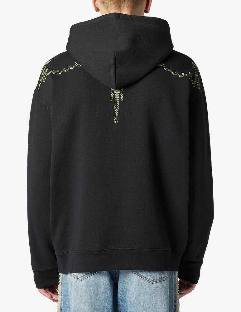 rinascente Marcelo Burlon Felpa con cappuccio stitch wings