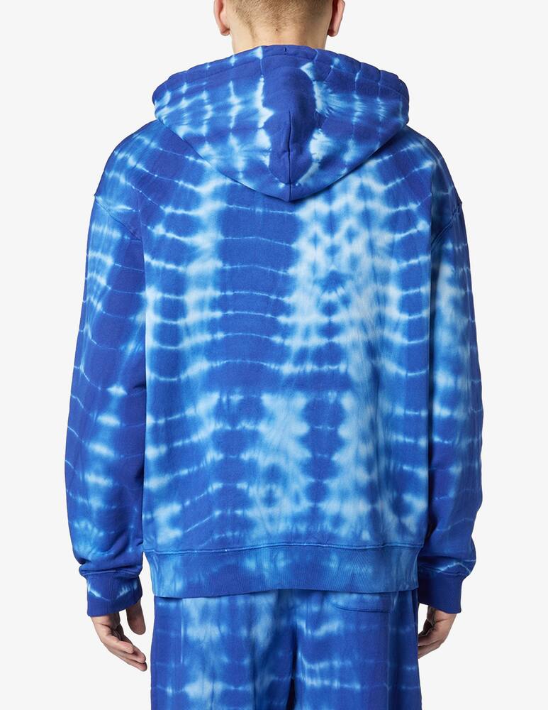 rinascente Marcelo Burlon Felpa con cappuccio soundwaves blue