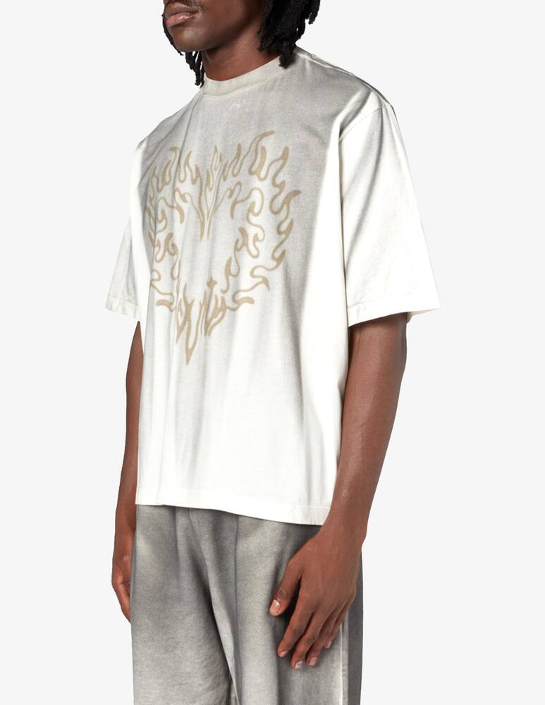 rinascente Marcelo Burlon Fire heart spray t-shirt