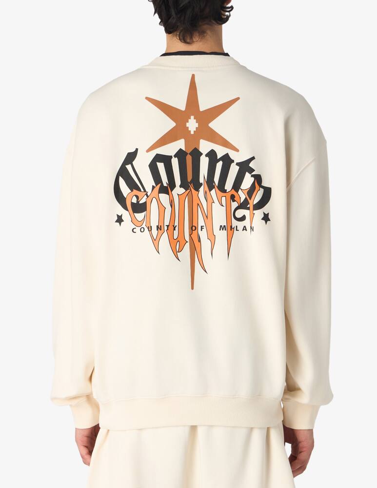 rinascente Marcelo Burlon County goth crewneck jumper