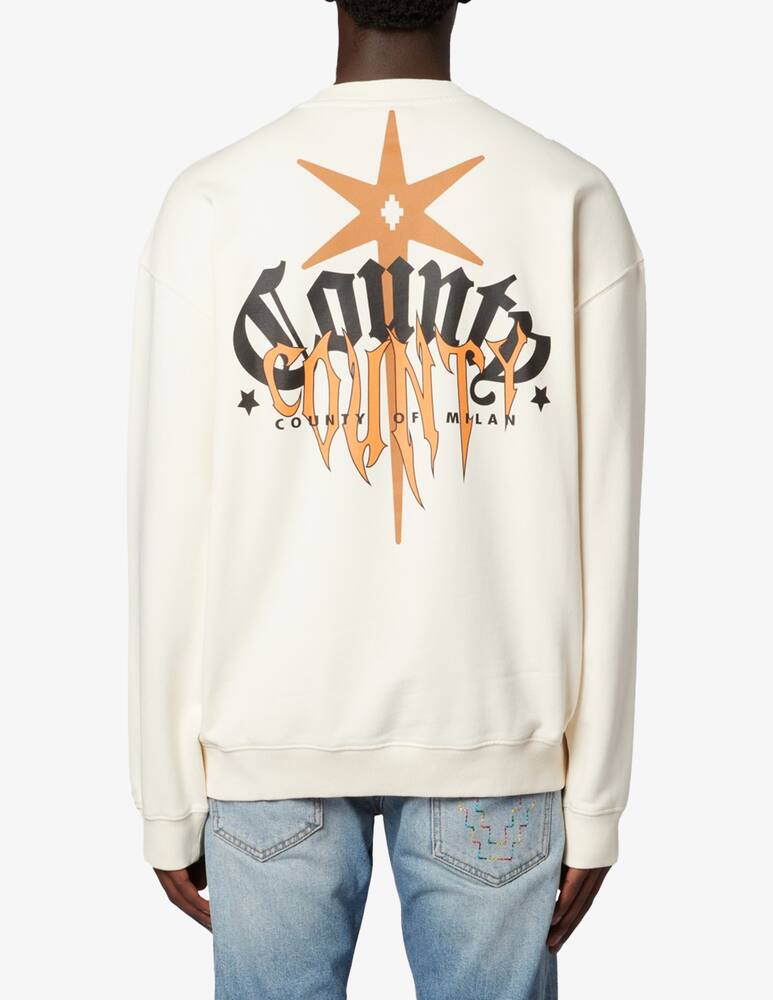 rinascente Marcelo Burlon County goth crewneck jumper
