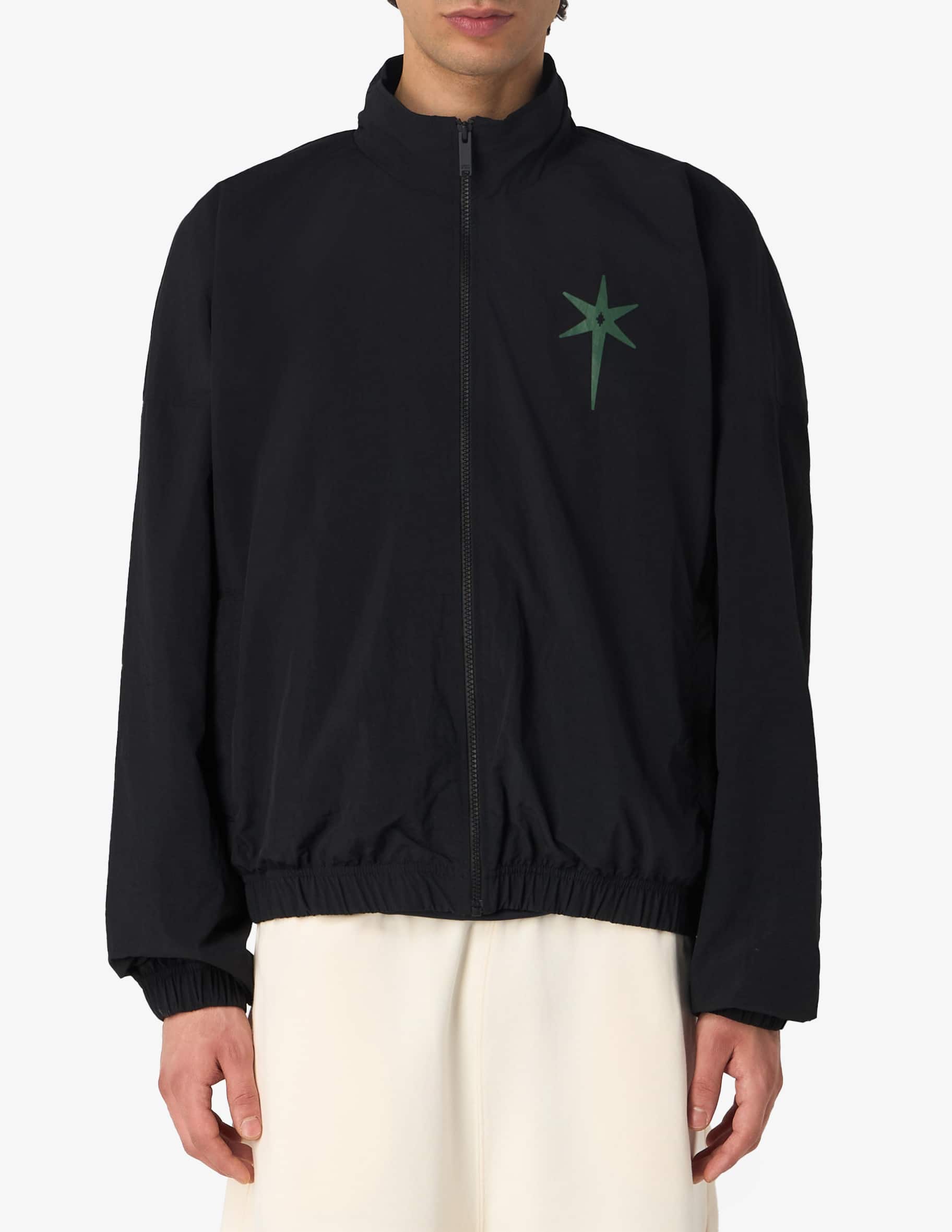 Shop Marcelo Burlon County nylon track jacket on Rinascente