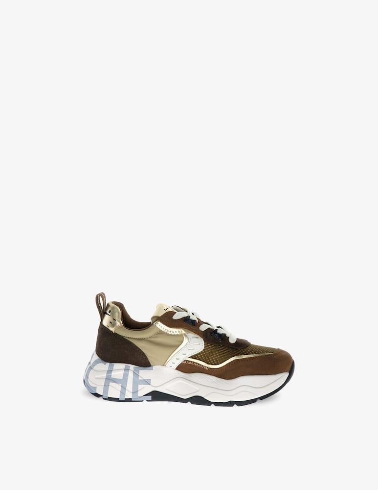 rinascente Voile Blanche Sneakers Club 105 suede mesh