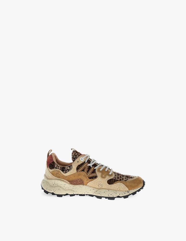 rinascente Flower Mountain Yamano 3 suede check sneakers