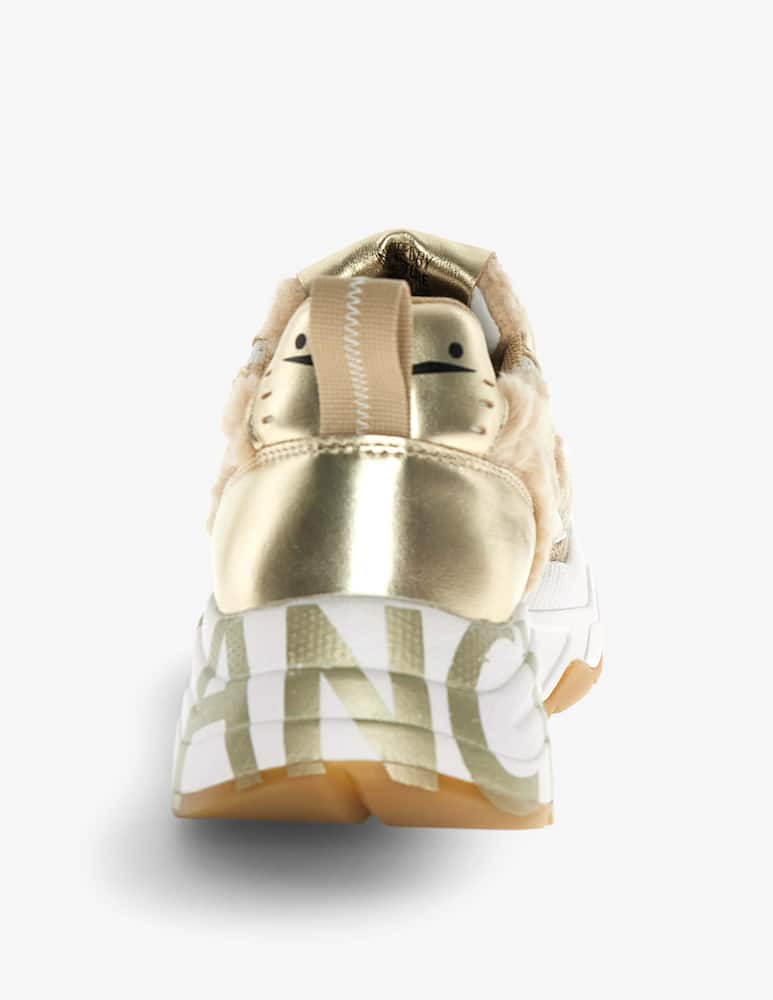 rinascente Voile Blanche Club 105 teddy fur sneakers