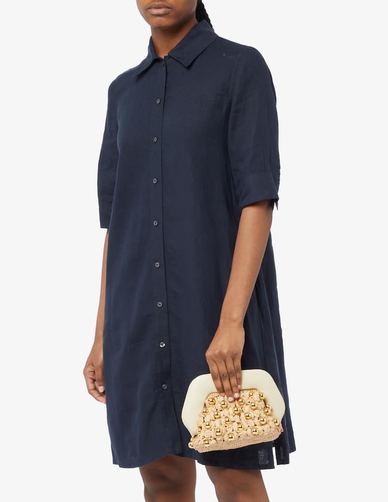 rinascente THEMOIRè Gea Straw Beads bag