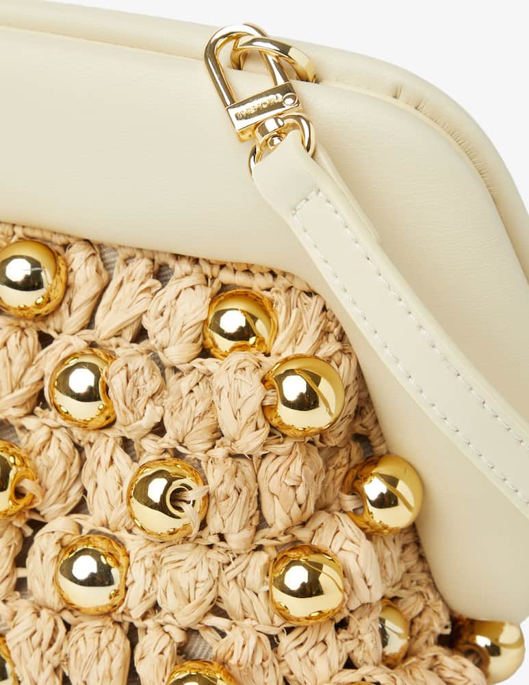 rinascente THEMOIRè Gea Straw Beads bag