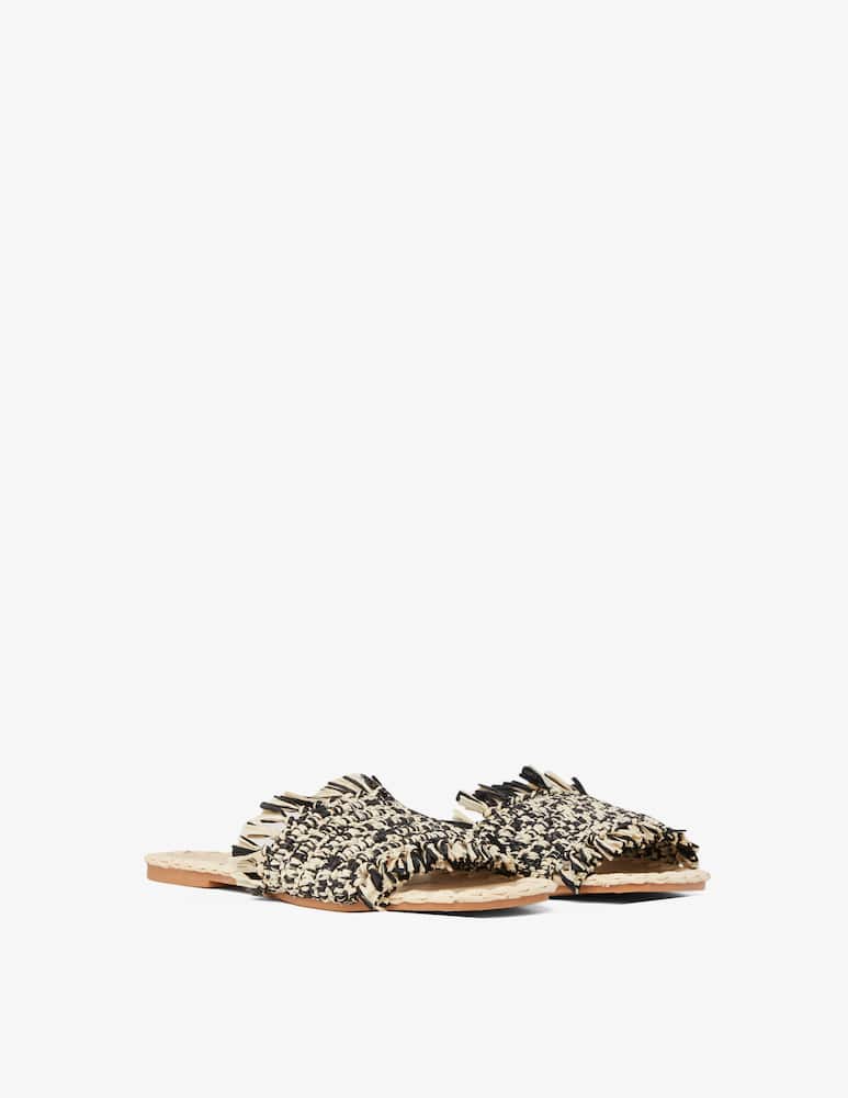 rinascente Manebì Rafia mule sandals