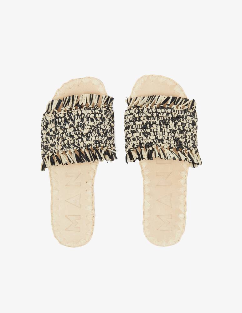 rinascente Manebì Rafia mule sandals