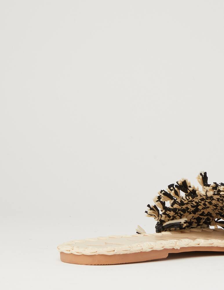 rinascente Manebì Rafia mule sandals