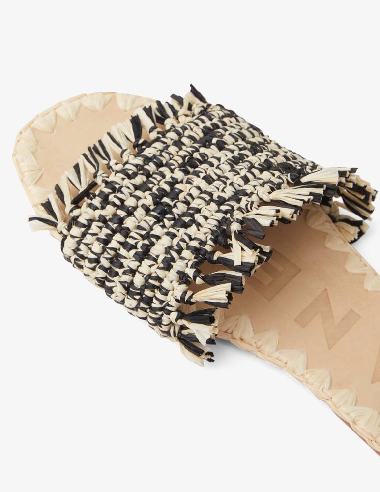 rinascente Manebì Rafia mule sandals