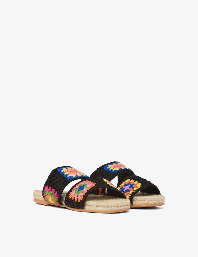 rinascente Manebì Crochet flat sandals