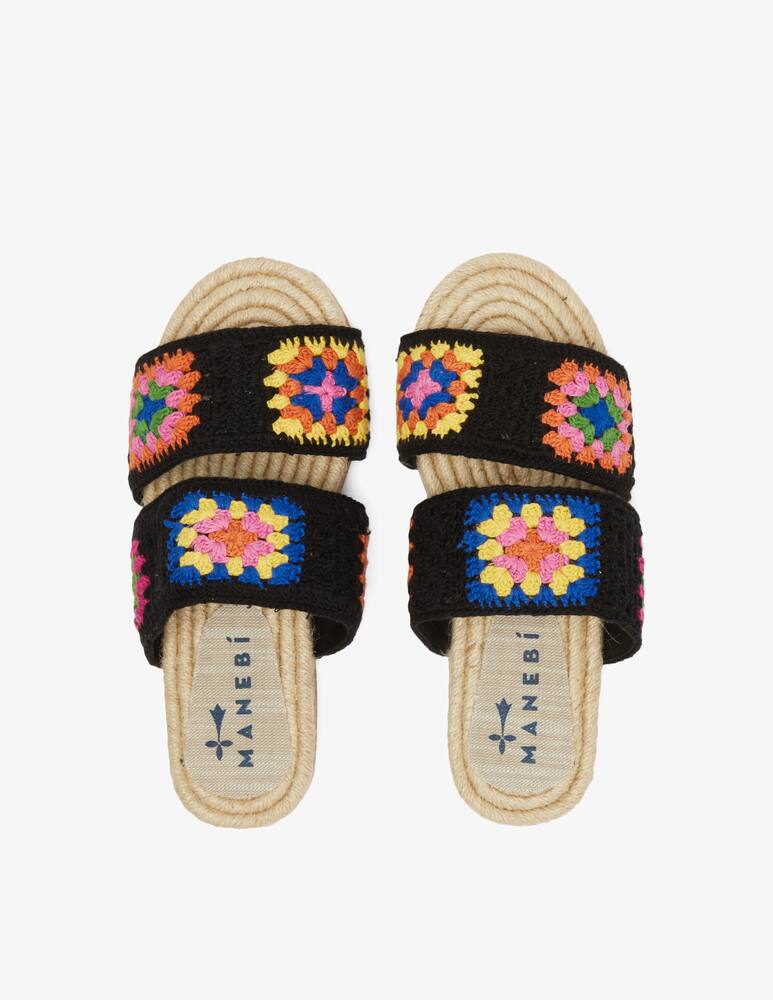 rinascente Manebì Crochet flat sandals