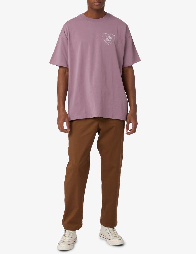 rinascente Funky Mountains high embroidery t-shirt - Pink