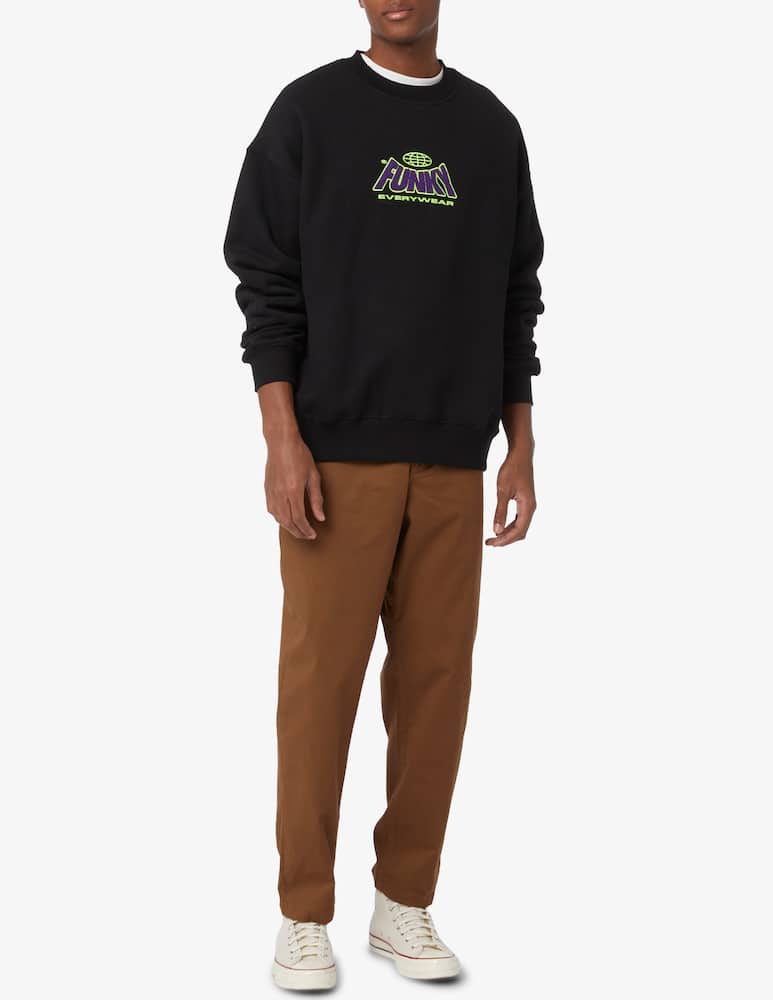 rinascente Funky Logo crewneck sweater - Black