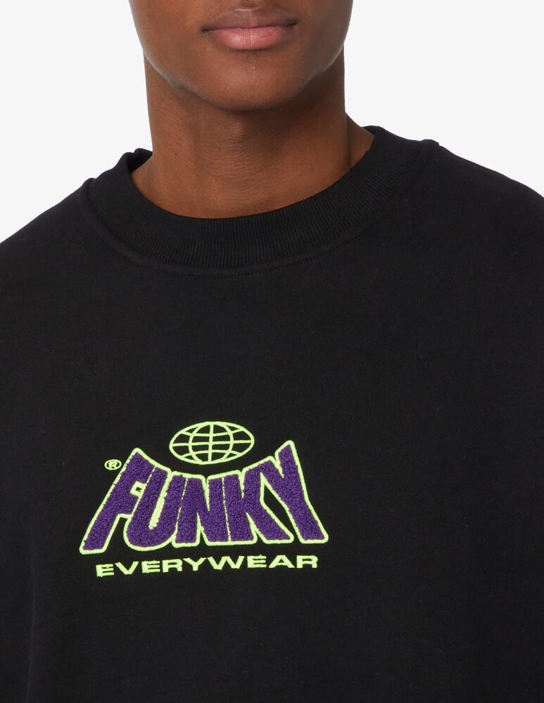 rinascente Funky Logo crewneck sweater - Black