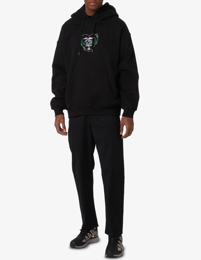 rinascente Funky Felpa con cappuccio mountains high - Nero