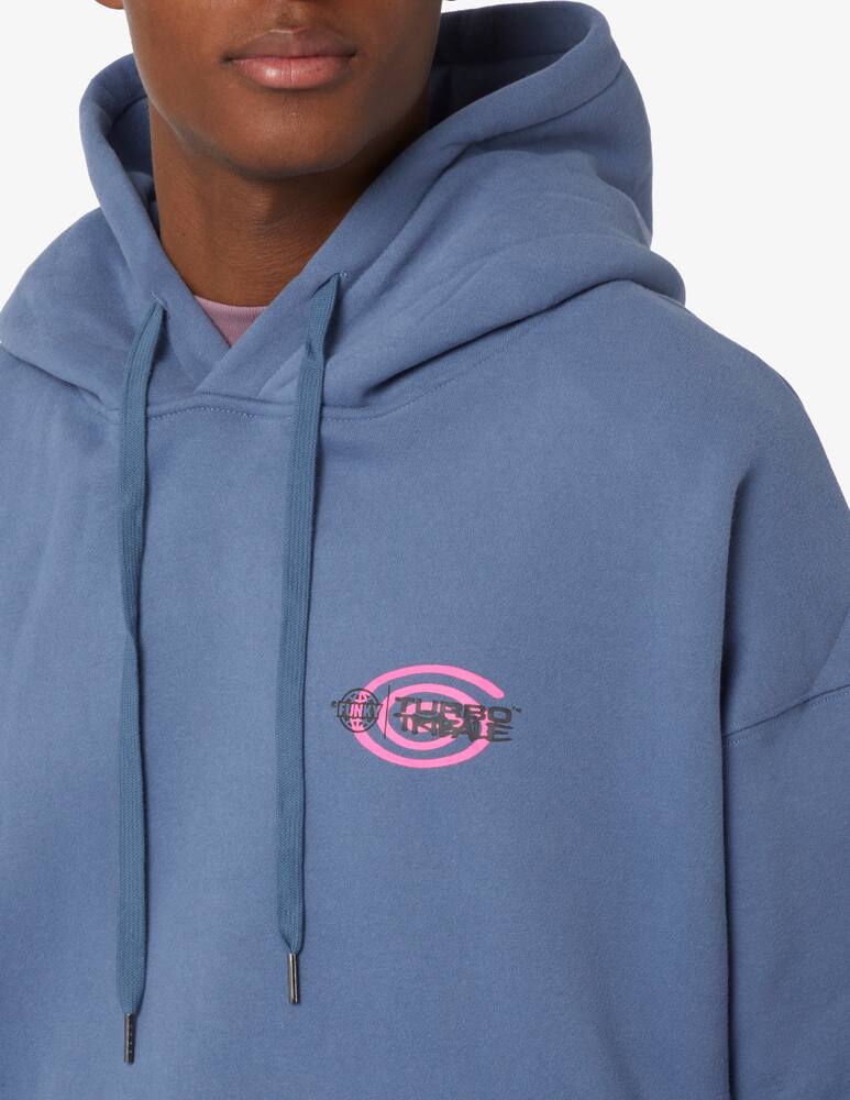 rinascente Funky Mosquito print back hoodie - Blue