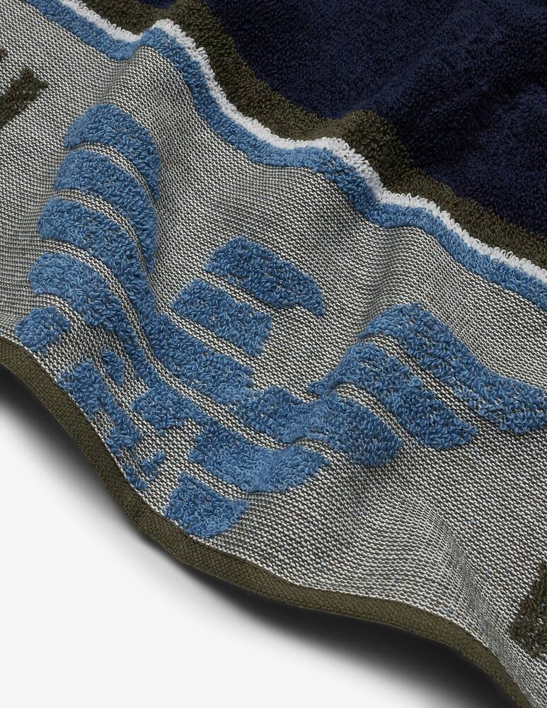 rinascente Emporio Armani Logotape sponge beach towel