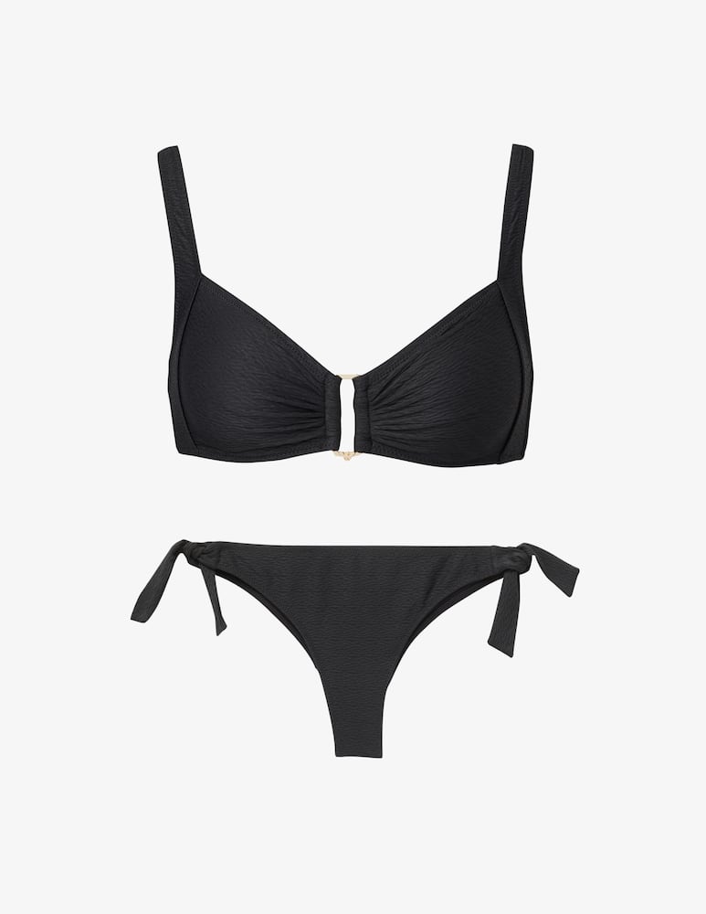Emporio Armani Costume due pezzi a fascia con anello - immagine 1