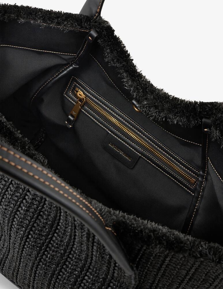 rinascente Emporio Armani Borsa shopper maxi in paglia