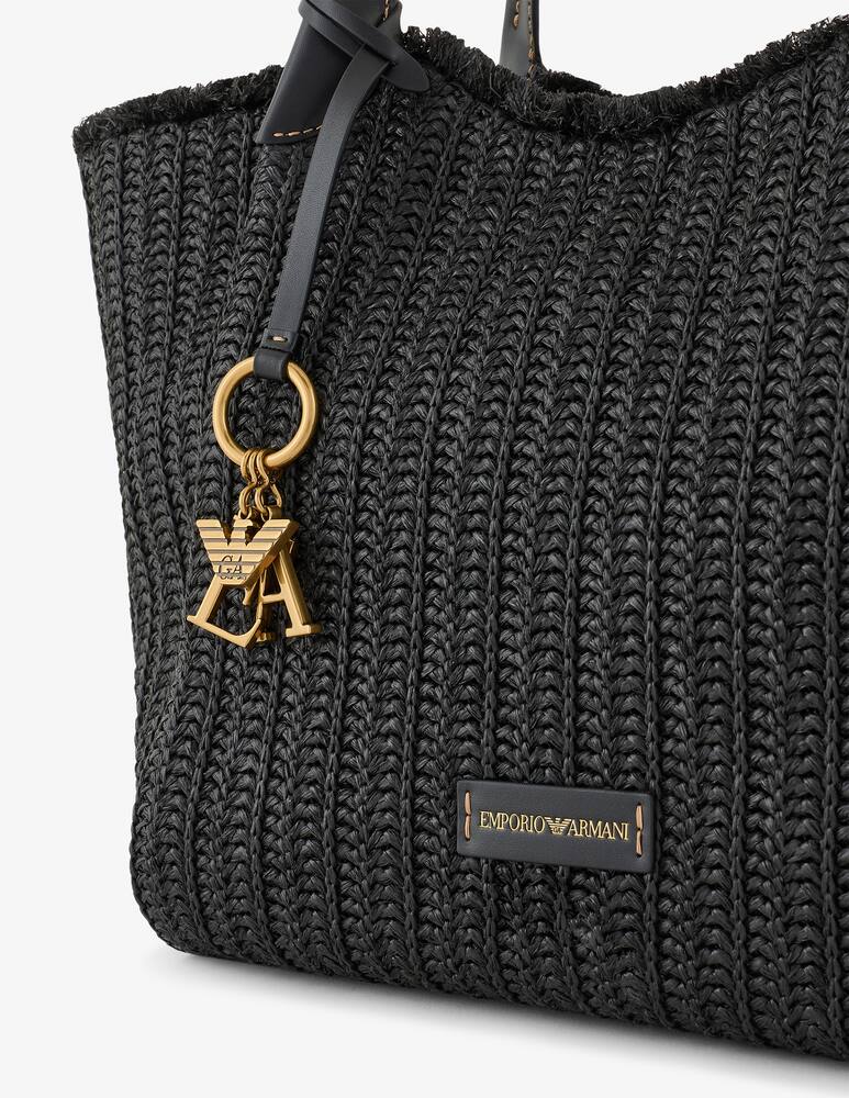 rinascente Emporio Armani Borsa shopper maxi in paglia
