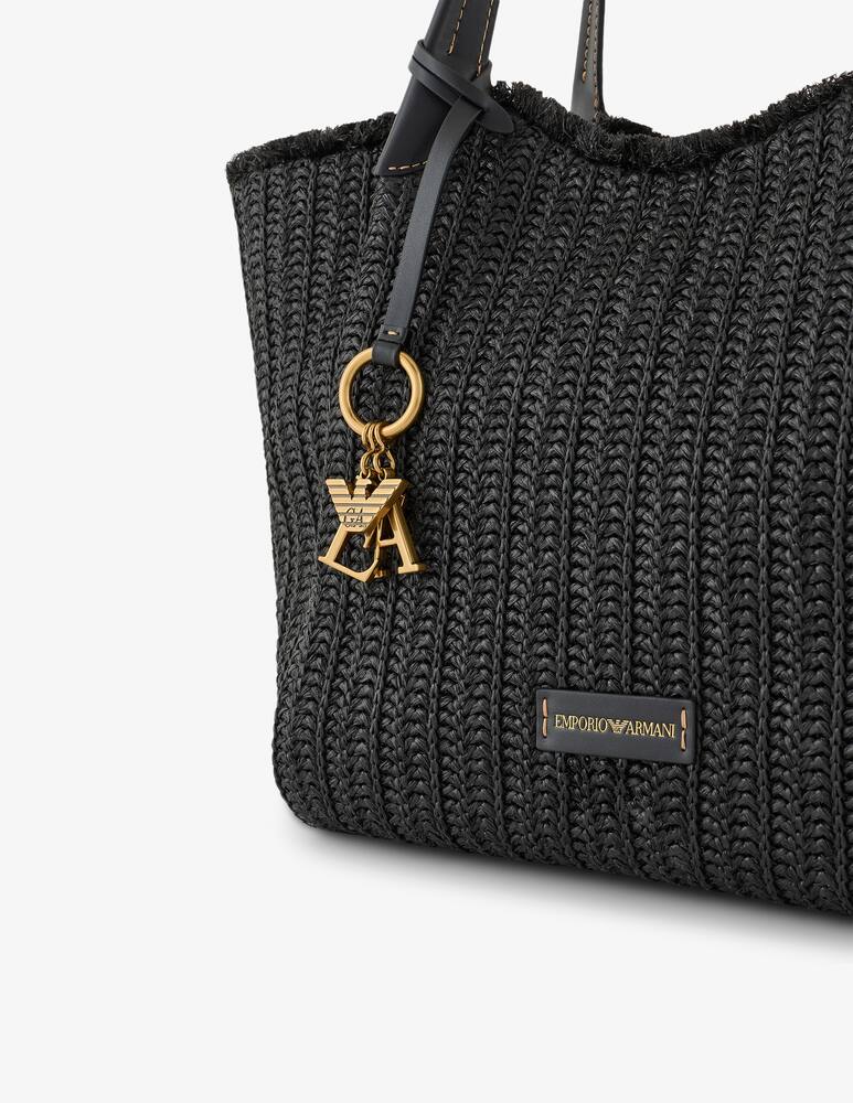 rinascente Emporio Armani Borsa shopper M in paglia