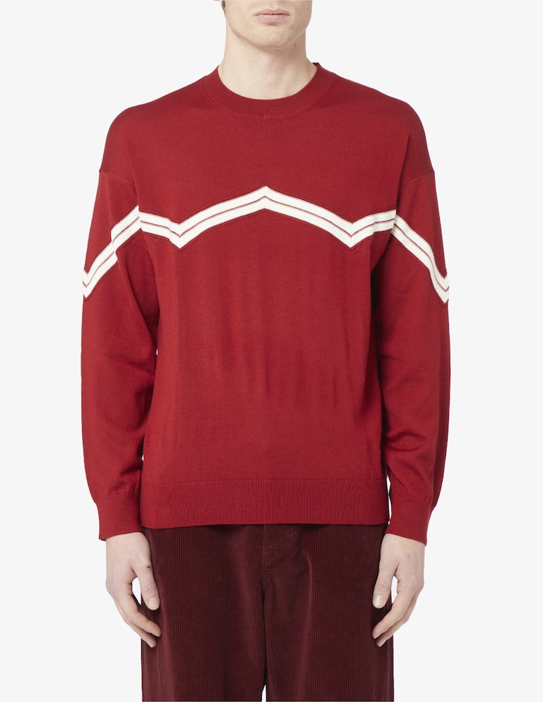 Emporio Armani Zig zag crewneck jumper - picture 1 Emporio Armani Zig zag crewneck jumper - picture 1