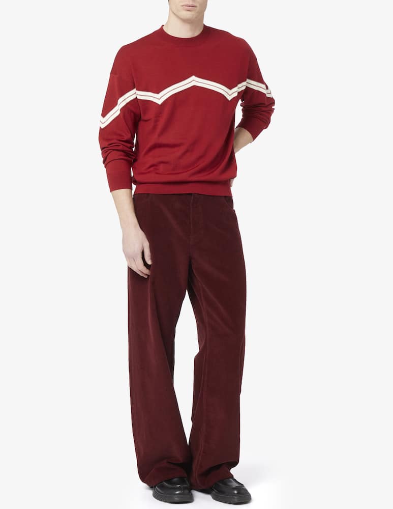 rinascente Emporio Armani Maglia girocollo zig zag lana