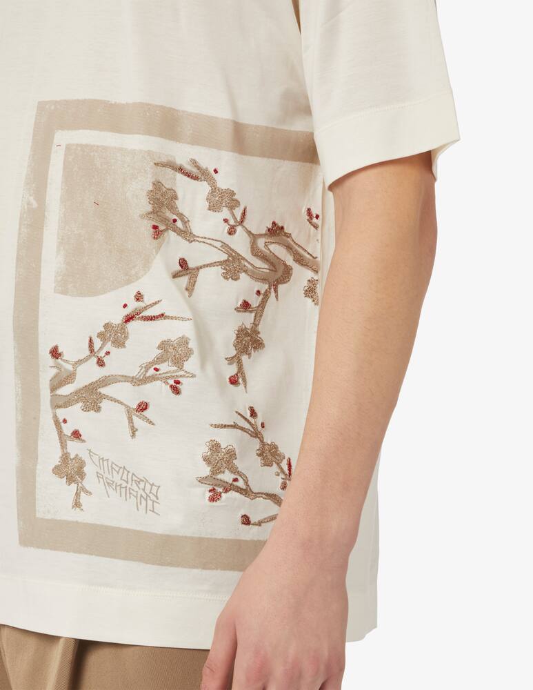 rinascente Emporio Armani Flower printed tshirt