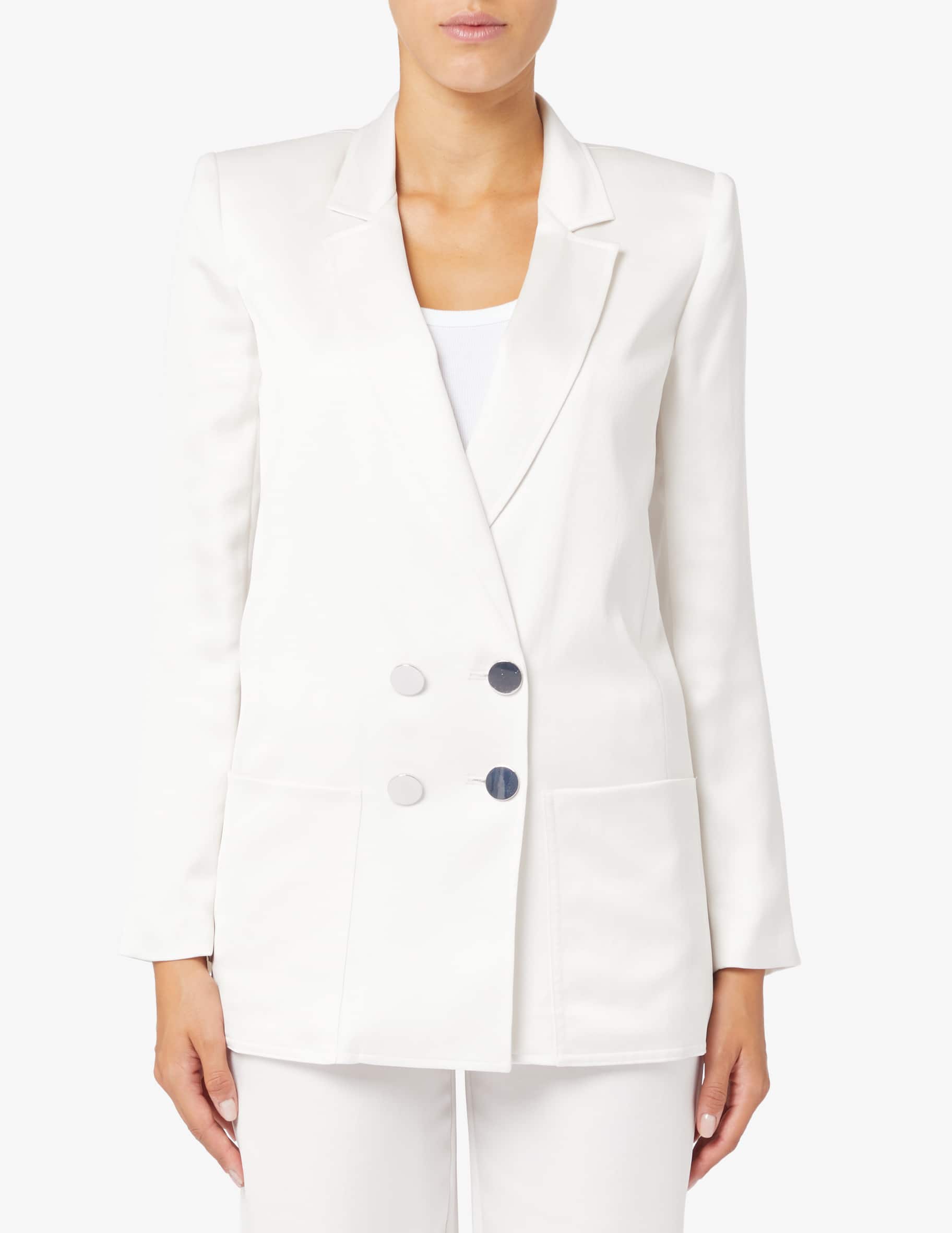 Armani Exchange Blue Cotton Blazer