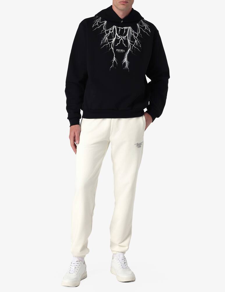 rinascente Phobia Grey lightning hoodie