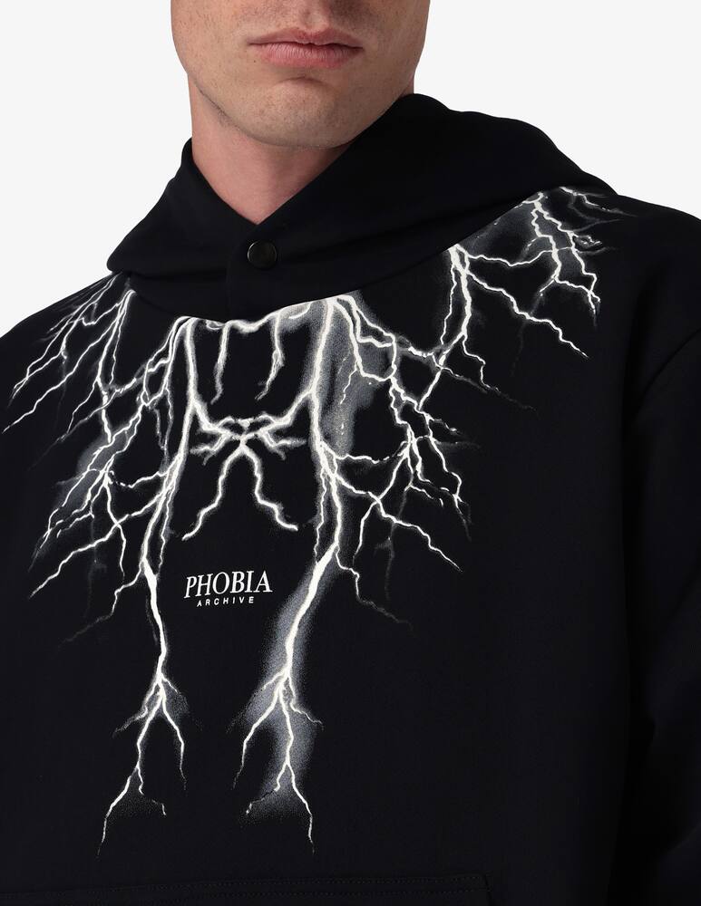 rinascente Phobia Grey lightning hoodie