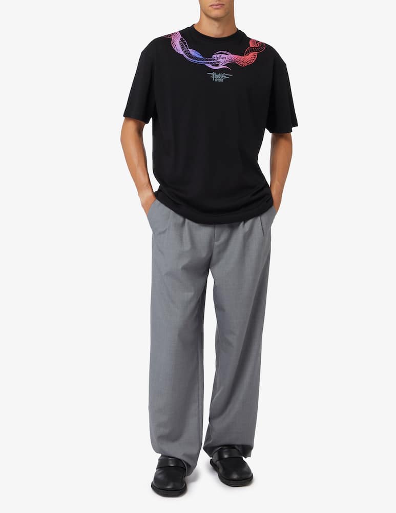 rinascente Phobia Red circle snake short sleeves t-shirt