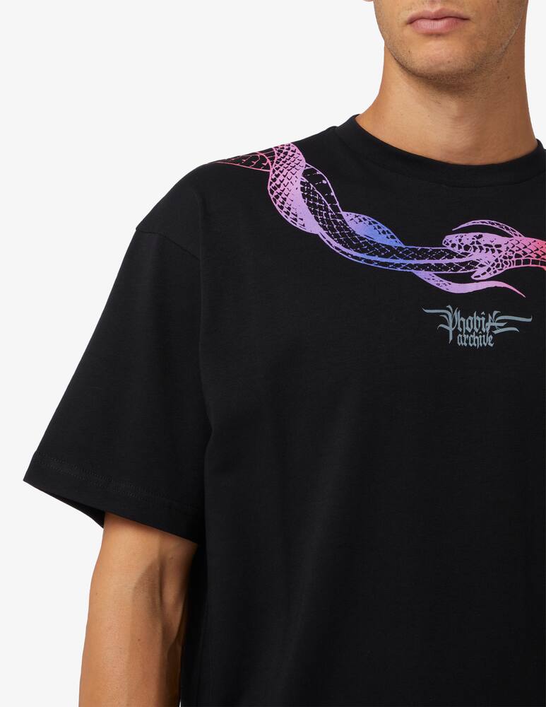 rinascente Phobia Red circle snake short sleeves t-shirt