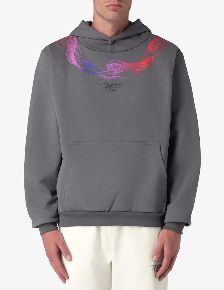 Phobia Red circle snake hoodie - picture 1 Phobia Red circle snake hoodie - picture 1