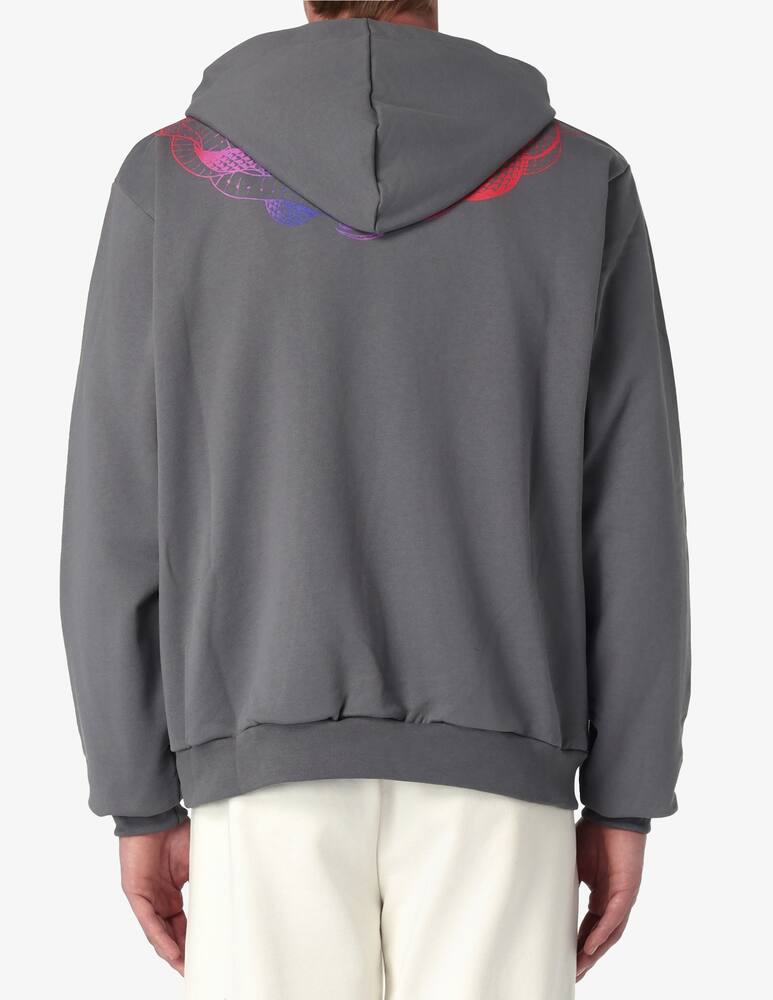 rinascente Phobia Red circle snake hoodie