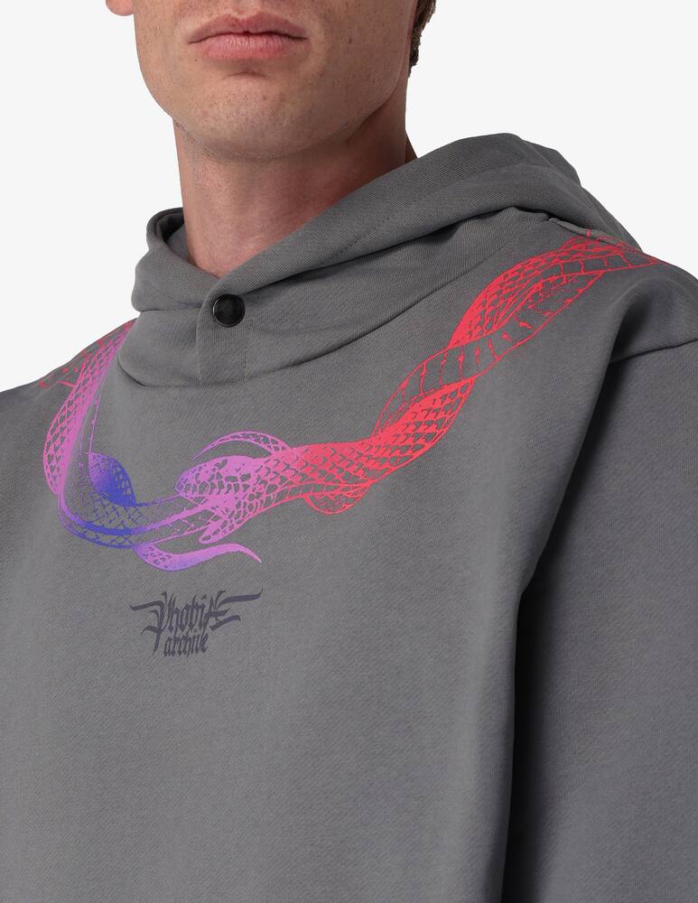 rinascente Phobia Red circle snake hoodie