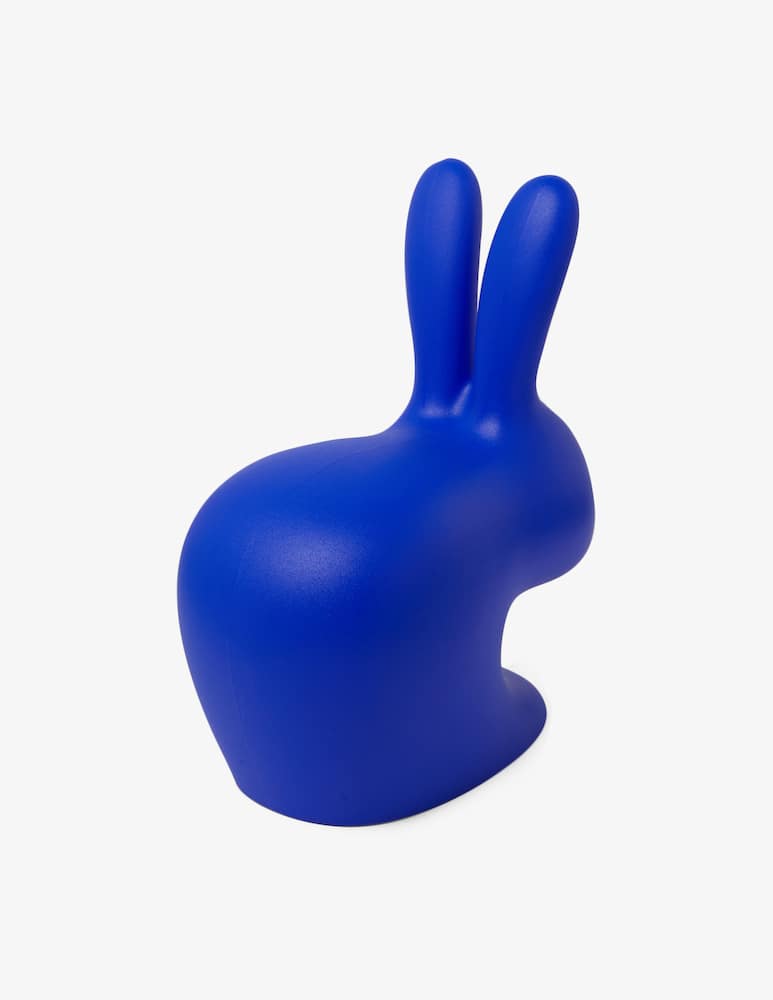 Qeeboo Sgabello Rabbit Baby Blu Elettrico - immagine 2 Qeeboo Sgabello Rabbit Baby Blu Elettrico - immagine 2