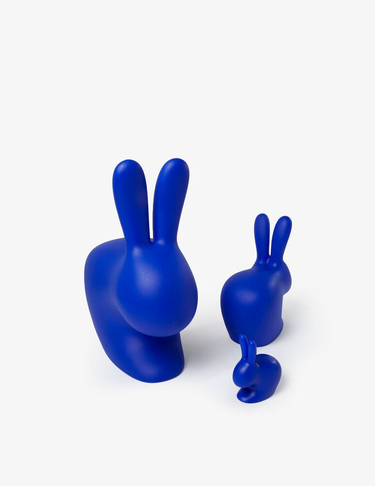 rinascente Qeeboo Sgabello Rabbit Blu Elettrico