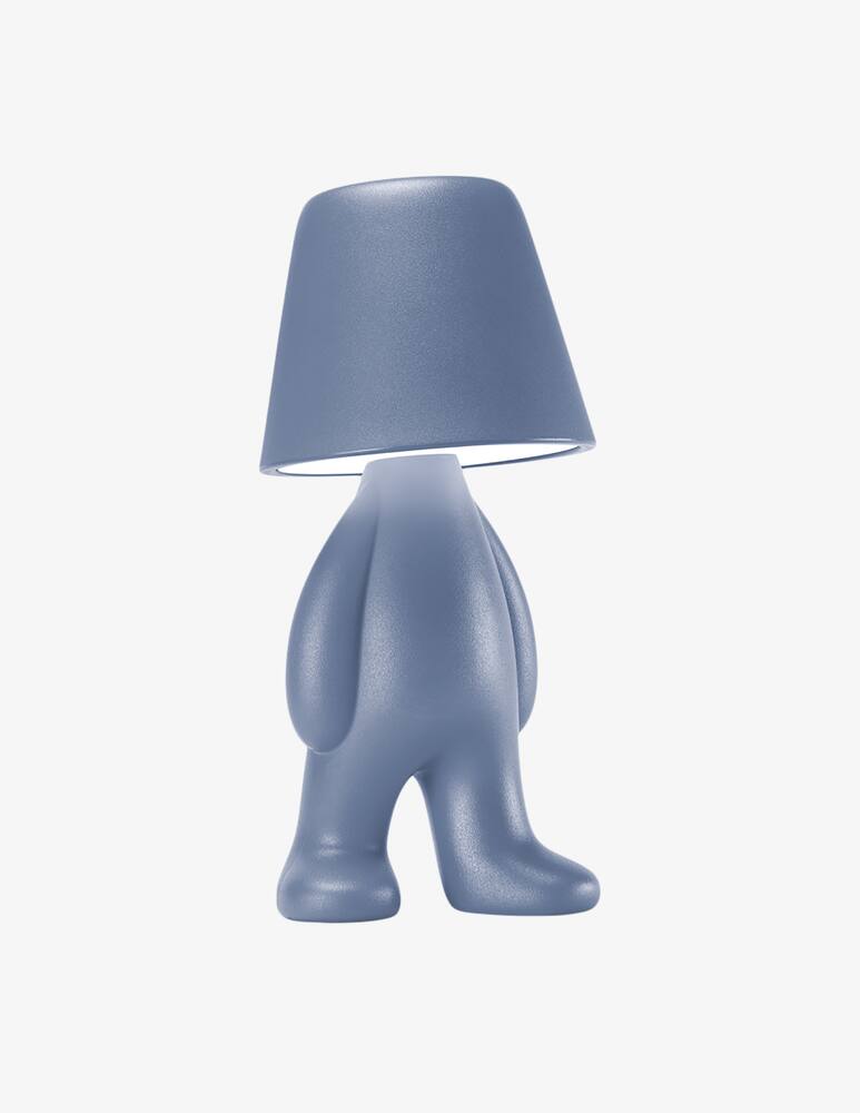 rinascente Qeeboo Bigger Brother Lampada Da Tavolo Azzurra