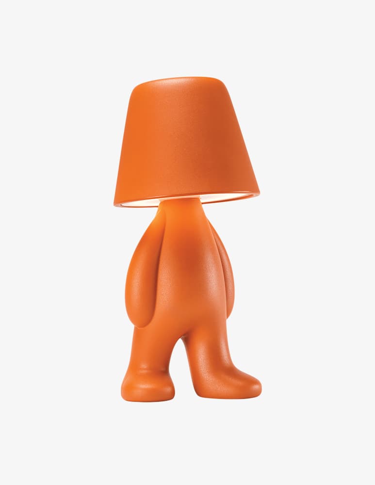 Qeeboo Bigger Brother Lampada Da Tavolo Arancio Scuro - immagine 3 Qeeboo Bigger Brother Lampada Da Tavolo Arancio Scuro - immagine 3