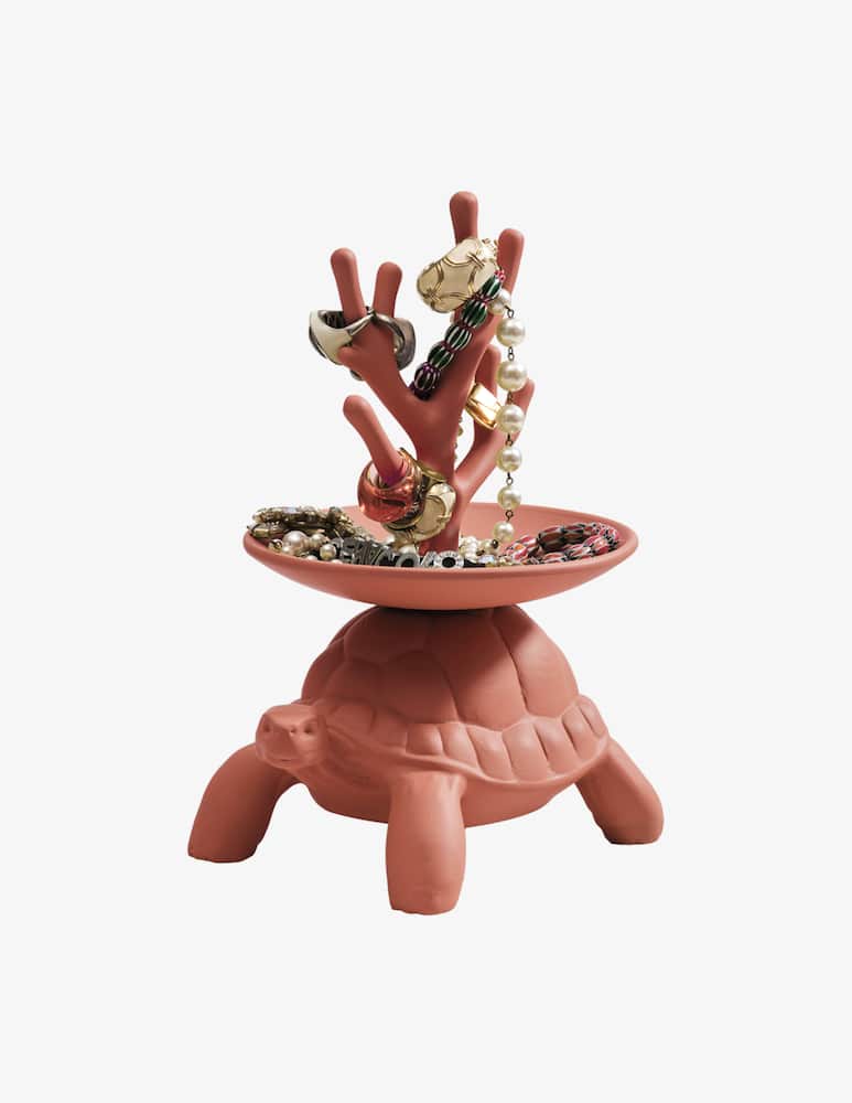 rinascente Qeeboo Turtle Carry  XS Portagioie Terracotta