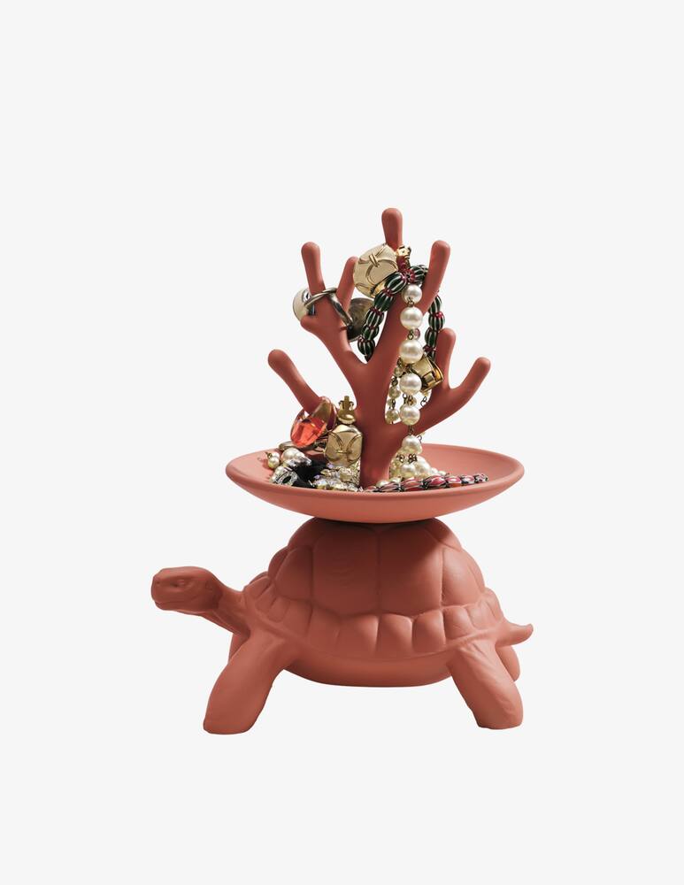 rinascente Qeeboo Turtle Carry  XS Portagioie Terracotta
