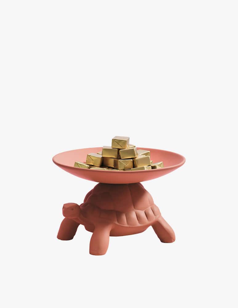 rinascente Qeeboo Turtle Carry XS Svuotatasche Terracotta