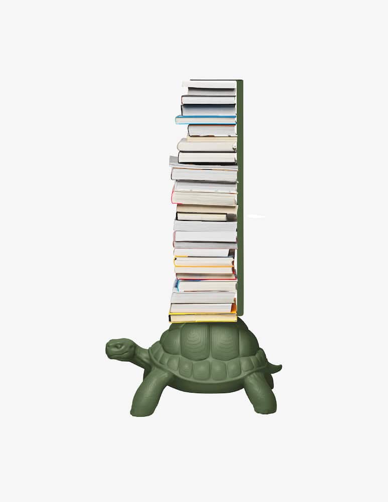 rinascente Qeeboo Turtle Carry Bookcase Deep Green